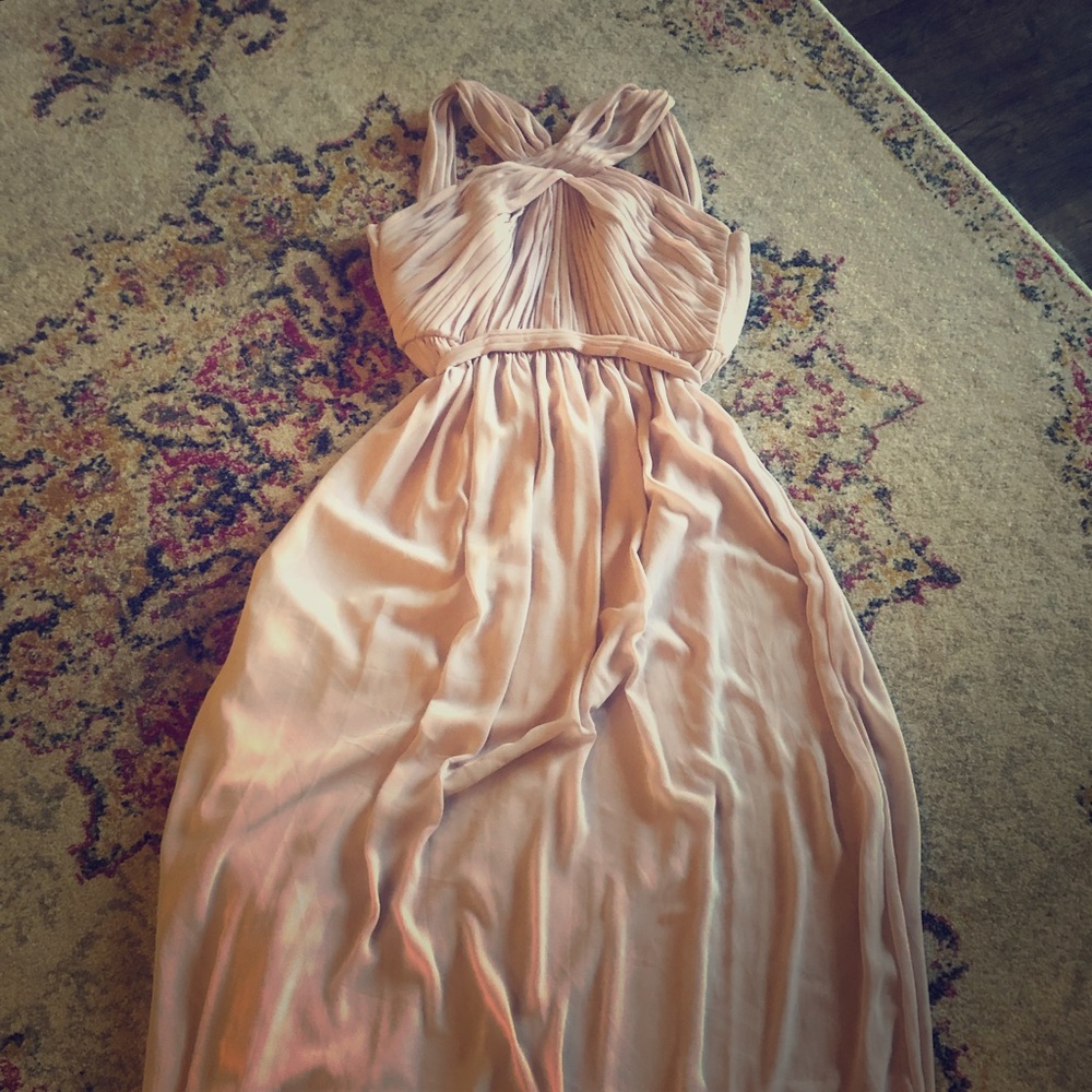 Waters & Watters blush bridesmaid dress
